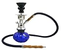 Mini Shisha - blau-chrom - ca. 25 cm