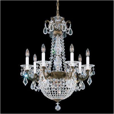 Schonbek 5077 47O La Scala Empire 8 Light Single Tier Chandelier in Antique Pewter with Clear Optic Handcut crystal 41IMZPAKjvL Schonbek 5077 47O La Scala Empire 8 Light Single Tier Chandelier in Antique Pewter with Clear Optic Handcut crystal