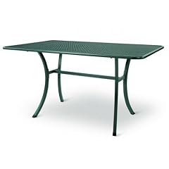 MWH Streckmetalltisch 160x90cm, eisengrau mit Schirmloch