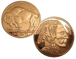 Lot of 10 - 1937 D Three-Legged Buffalo Nickel Replica Coins