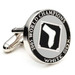 Chicago White Sox MLB 2005 Commemorative WS Champion Logo'd Executive Cufflinks w Jewelry Box
