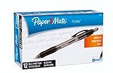 Paper Mate Profile Retractable Ballpoint Pens, 12 Black Ink Pens (89465)