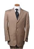 Sophisticated Mens Three Button Camel Suit Includes Free Shipping (JF2307-18)