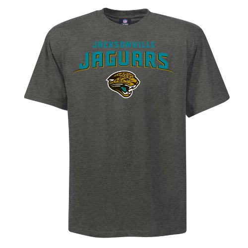 NFL Men's Jacksonville Jaguars Heart And Soul Ii Adult Short Sleeve Basic Tee (Heather Gray, X-Large)
