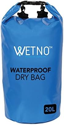WetnoTM Lightweight 20L Waterproof Dry Bag Backpack For Boating Kayaking Fishing Rafting Swimming Camping with 2 Shoulder Strap Included