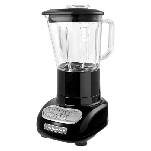KitchenAid 5-Speed Blender with Glass Blender Jar, Onyx Black