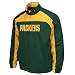 NFL Green Bay Packers Safety Blitz II Adult Long Sleeved Midweight Diam Dobby Full Zipp Jacket, Dark Green/Yellow Gold, Large