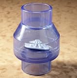 King Brothers Inc. KSCC-2000-S 2-Inch Slip PVC Clear Swing Check Valve, Clear