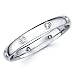 14K White Gold Round-cut Diamond COMFORT-FIT Eternity Anniversary Wedding Ring Ring Bands - Comfort Fit - (0.14 CTW., G-H Color, SI1-2 Clarity)