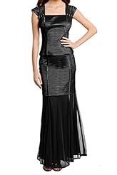 Mermaid Square Neck Organza Evening Dress/Mother-of-the-Bride Dress/Party Dress/Wedding Dress 