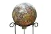 Bird Brain Sequin Glass Gazing Ball, Orange/Yellow