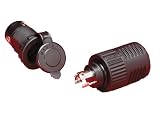 Marinco 12VCP ConnectPro 12-Volt Charging and Trolling Receptacle and Plug for Trolling Motors