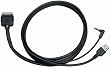 Kenwood KCA-iP200 - iPod data cable - Apple Dock connector (M) - 4 pin USB Type A, mini-phone stereo 3.5 mm (M)