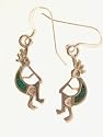 Beautiful! Southwest Sterling-silver & Kokopelli Dangle-earrings
