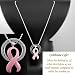 Cancer/Pink Breast Ball Ribbon Necklace Chain Life Necklace ~ Celebrate