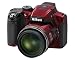 Nikon Coolpix P510 Digitalkamera (16 Megapixel, 42-fach opt. Zoom, 7,5 cm (3 Zoll) Display, bildstabilisiert) rot