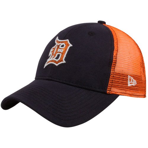 Detroit Tigers Women's Navy New Era C-Quinn Adjustable Trucker Hat