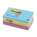 3M 3 x 5 Inch Five-Color Post-it Notes, 100 Sheets 5 Pack (635-5AU)