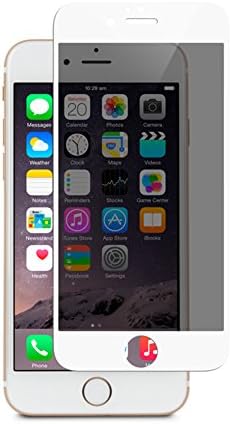 KKMOtech Anti-Spy Privacy Tempered Ballistic Glass Screen Protector (for iPhone 6/6S White)