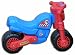 Kunststoff Laufrad "Motorrad" Kinderlaufrad in blau-rot von Wader / plasticart