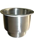 Amarine-made Stainless Steel Cup Drink Holder with Drain Marine Boat Rv Camper