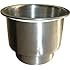Amarine-made Stainless Steel Cup Drink Holder with Drain Marine Boat Rv Camper