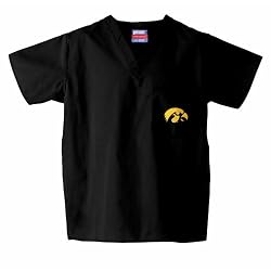 Iowa Hawkeyes NCAA Classic Scrub 1Pocket Top (Black)