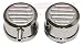 Chevy/Ford/Mopar Chrome Billet Aluminum Breather Set w/ PCV - Ball Milled