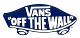 Vans Off The Wall Skateboard Shoes Sticker for skateboarding footwear bmx trainers surf snowboard vw Blue