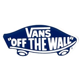 Vans Off The Wall Skateboard Shoes Sticker for skateboarding footwear bmx trainers surf snowboard vw Blue