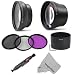 Professional Kit for NIKON Coolpix L120 Point & Shoot Camera - Includes: 0.43X Wide Angle (w/ Macro Portion) and 2.2X Telephoto High Definition Lenses + Filter Kit (UV, Polarizer, Fluorescent) + Aluminum Lens Adapter Tube + Lens Cleaning Pen + Premium MagicFiber Microfiber Cleaning Cloth