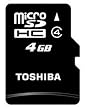 TOSHIBA microSDHC���ꥫ���� Class4 4GB SD-MF004G