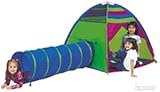 Find Me Play Tent & Tunnel Combo 'Neon' by Pacific Play Tents