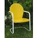 Retro Metal Lawn Chair - Yellow (Yellow) (35