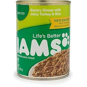 Iams Savory Turkey and Rice Ground Adult Canned Dog Food