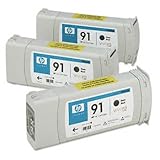 HP C9480A - C9480A (HP 91) Ink, 3/Pack, Black