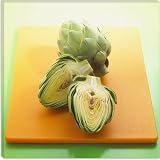 Sliced Artichokes on a Board Photographic Canvas Giclee Art Print #9005 18