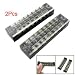 600V 15A Dual Row 8P Screw Connector Electric Barrier Terminal Block