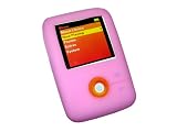 PINK Silicone Skin Case Cover for Creative Labs Zen V & V Plus + Screen Protector