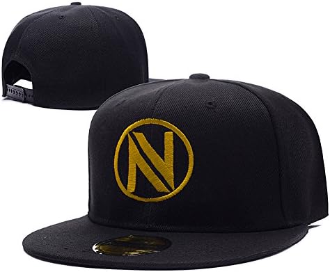 EnvyUs Logo Adjustable Snapback Embroidery Hats Caps - Black/Gold