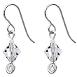 Titanium April Birthstone Earrings Made with SWAROVSKI ELEMENTS