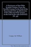 A Dictionary of the older Scottish tongue : from the twelfth century to the end of the seventeenth : founded on the collections of Sir William A. Craigie. [Vol. 7]. Pt. 39, Relapsit to reset(t