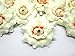 (24) Silk Cream Roses Flower Head - 1.75