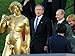 U.S. President George W. Bush, Russian President Vladimir Putin, Russian First Lady Lyudmila Putin Associated Press Collection Photographic Poster Print, 24x18