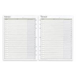 490-232 Day Runner PRO8 Things To Do Pages. Page Size 8 1/2" x 11".