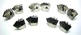 Wholesale Aces Cufflink Lot : 5 Pairs of Texas Hold 