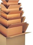 Produkt-Bild: 10 St&uuml;ck schwere Versandkartons zweiweillig 580 x 480 x 360 mm, A-Ware, 100 ltr.