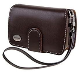 Olympus Slim Leather Case for Olympus Stylus 710, 720SW, 730 FE-180 and FE190 (Dark Brown)