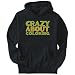 Hoodie Mens Black " crazy about Coloring " Hobbies X-Large
