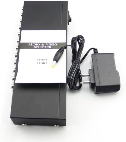 1Input x 8Output 1x8 Port Splitter Composite 3RCA AV Video Audio Switch Switcher